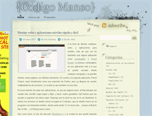 Tablet Screenshot of codigomanso.com